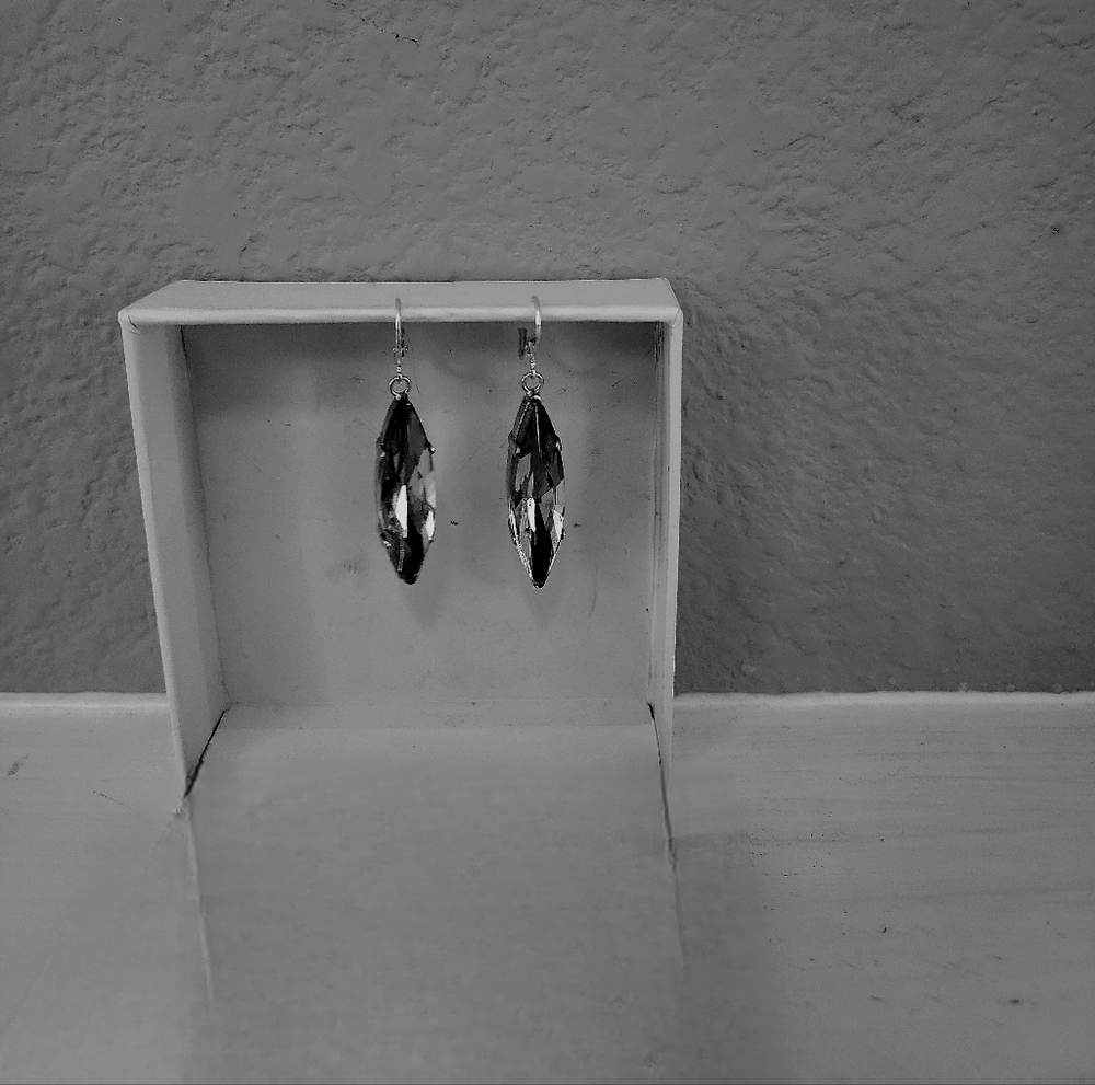 Beautiful Light Green  Crystal Earrings
